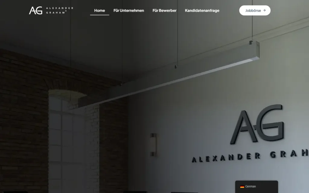 Alexander Graham website homepage