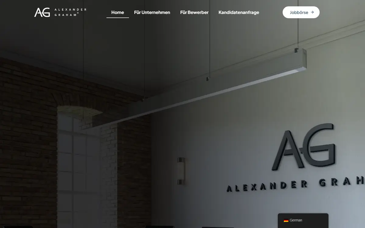 Alexander Graham website homepage