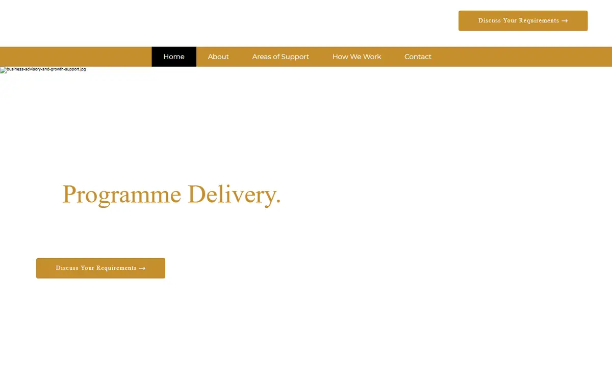 Effective website homepage